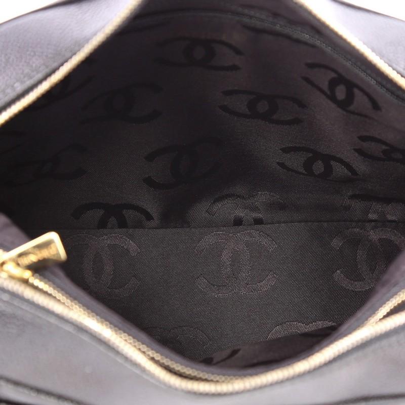 Women's or Men's Chanel Vintage Pocket Camera Bag Chevron Caviar Medium