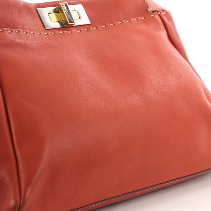 Fendi Selleria Peekaboo Handbag Leather Regular 2