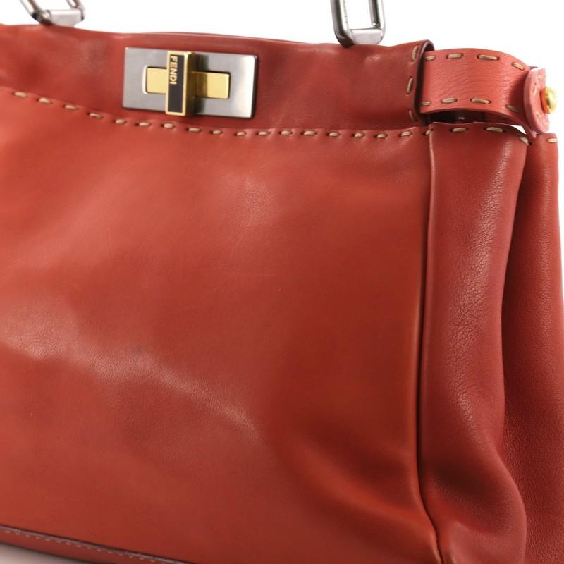 Fendi Selleria Peekaboo Handbag Leather Regular 3