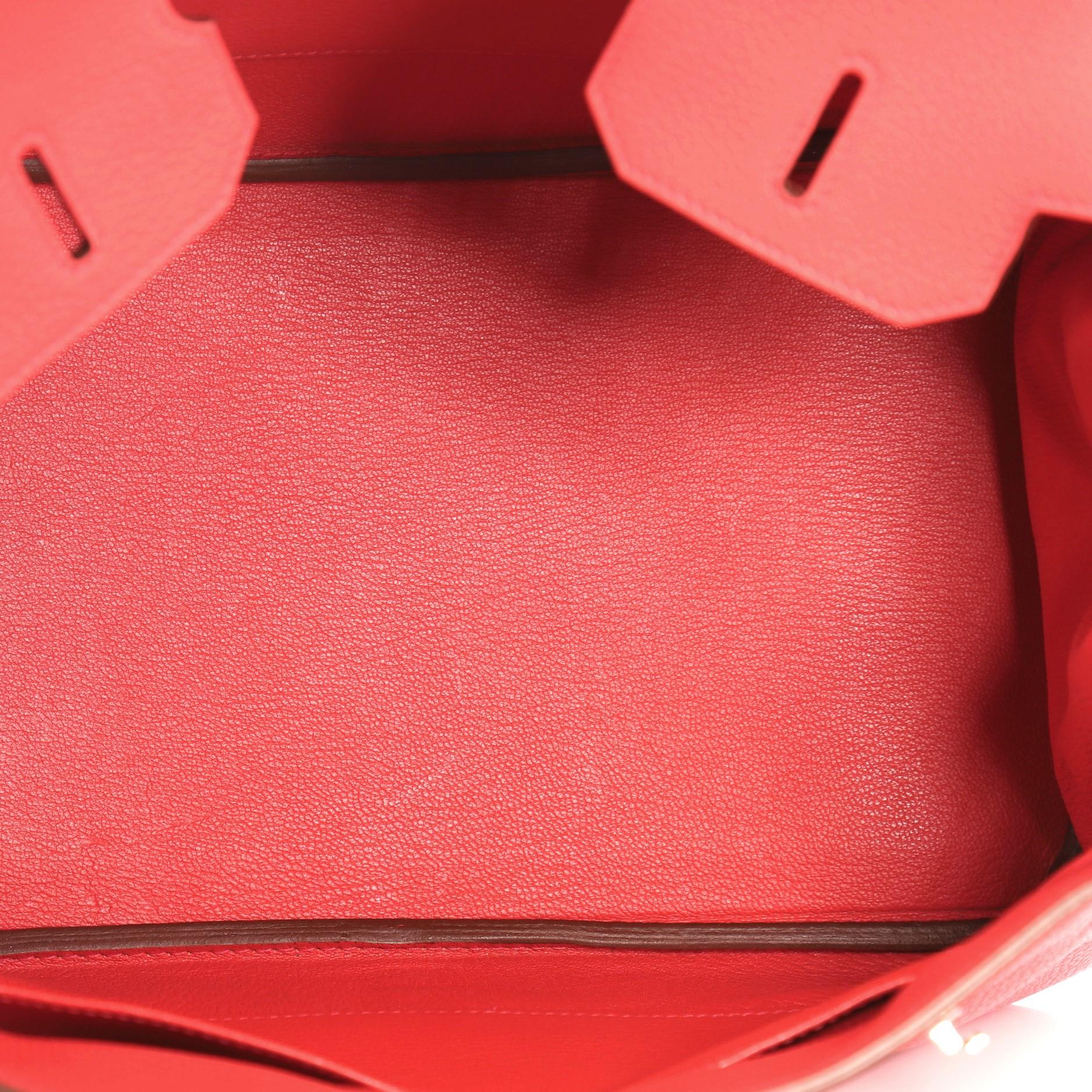 Hermes Birkin Handbag Rose Jaipur Clemence with Palladium Hardware 35 1