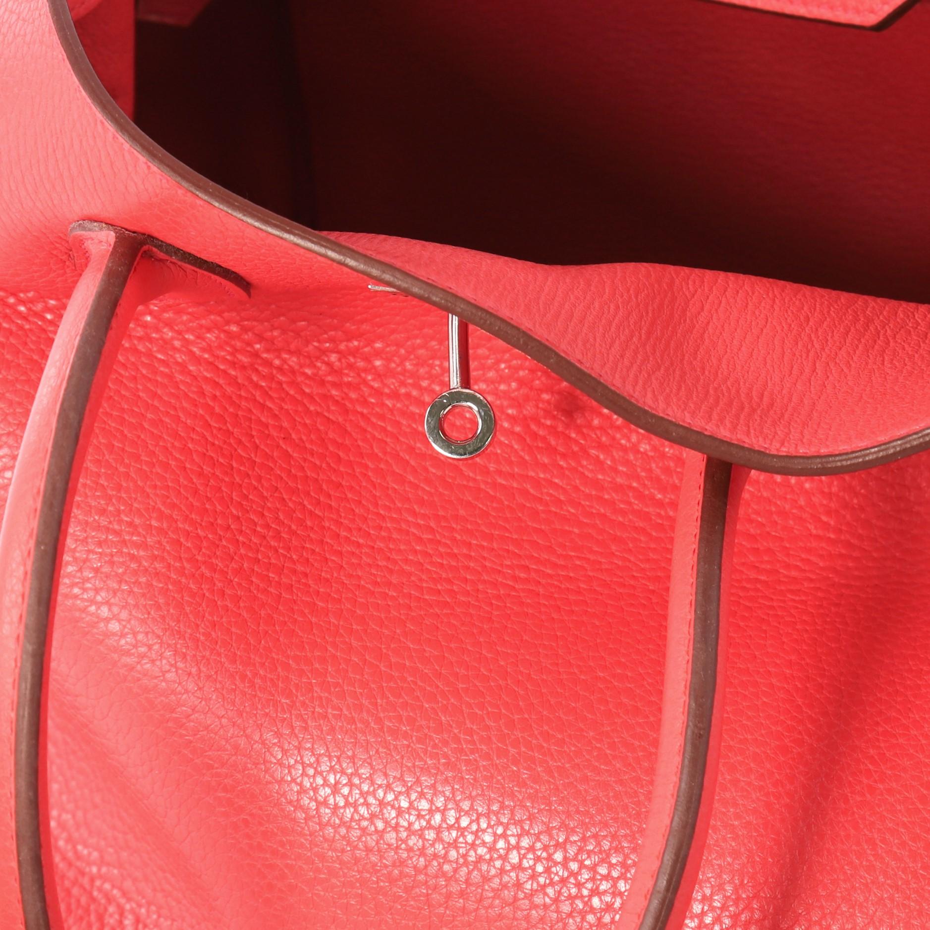 Hermes Birkin Handbag Rose Jaipur Clemence with Palladium Hardware 35 4
