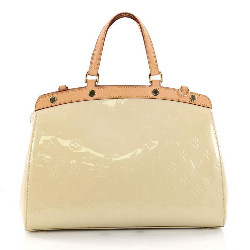 Louis Vuitton Brea Handbag Monogram Vernis MM In Good Condition In NY, NY