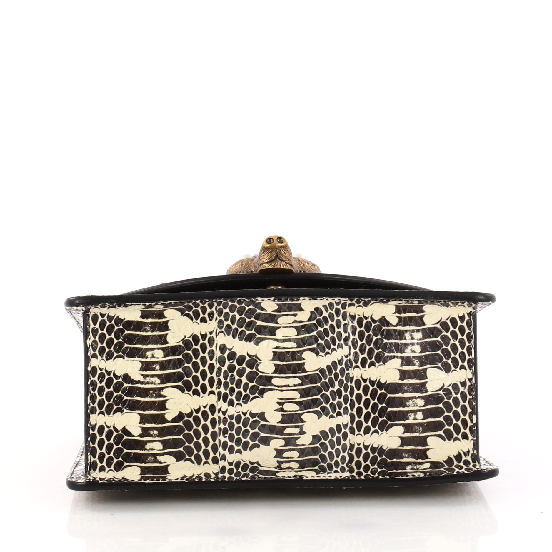 gucci python bag with bamboo handle