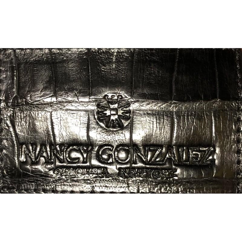  Nancy Gonzalez Top Handle Satchel Pony Hair with Crocodile Medium 3