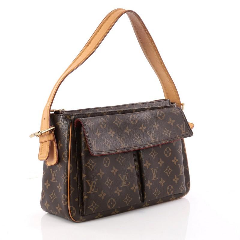Black Louis Vuitton Viva Cite Handbag Monogram Canvas GM