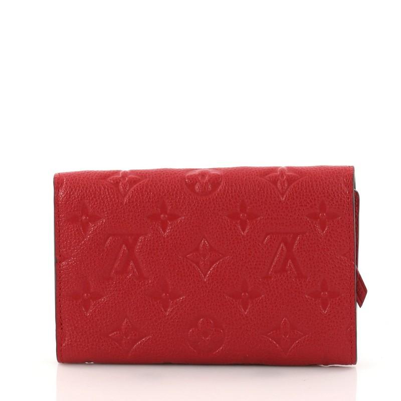  Louis Vuitton Compact Curieuse Wallet Monogram Empreinte Leather In Good Condition In NY, NY