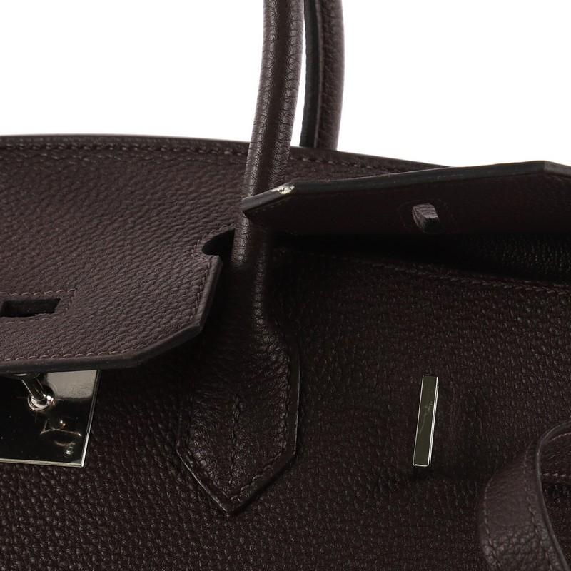 Hermes Birkin Handbag Café Togo with Palladium Hardware 35 2