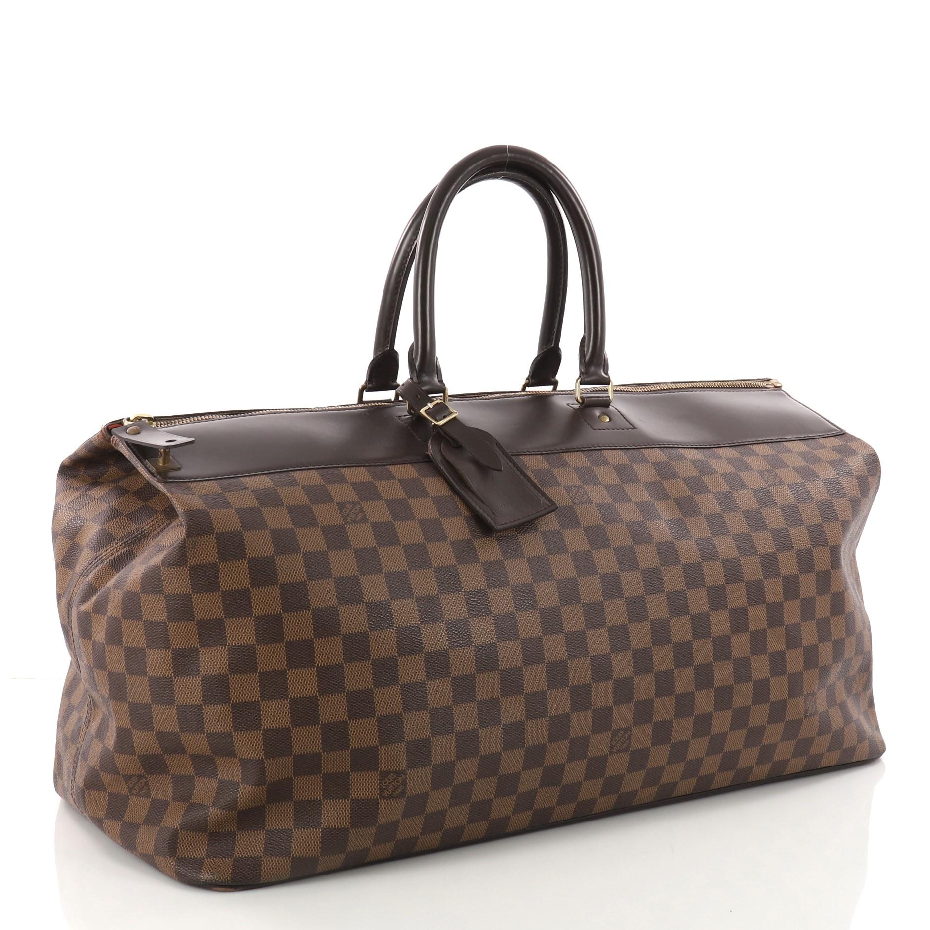 Black Louis Vuitton Greenwich Travel Bag Damier GM