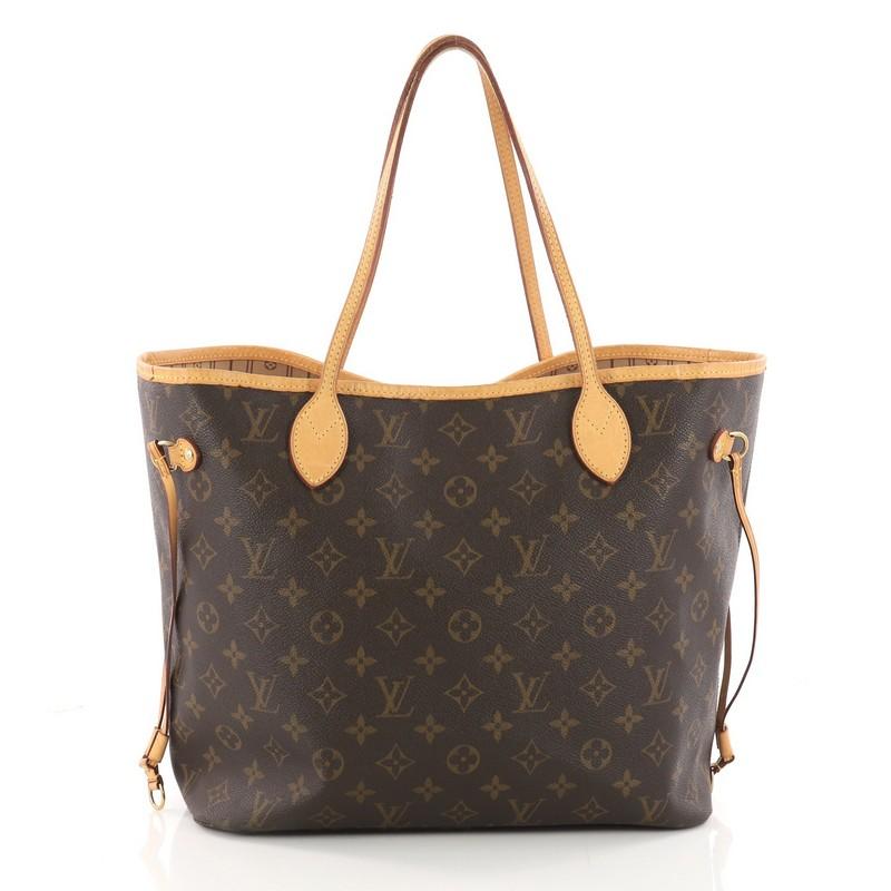 Louis Vuitton Neverfull Tote Monogram Canvas MM In Good Condition In NY, NY