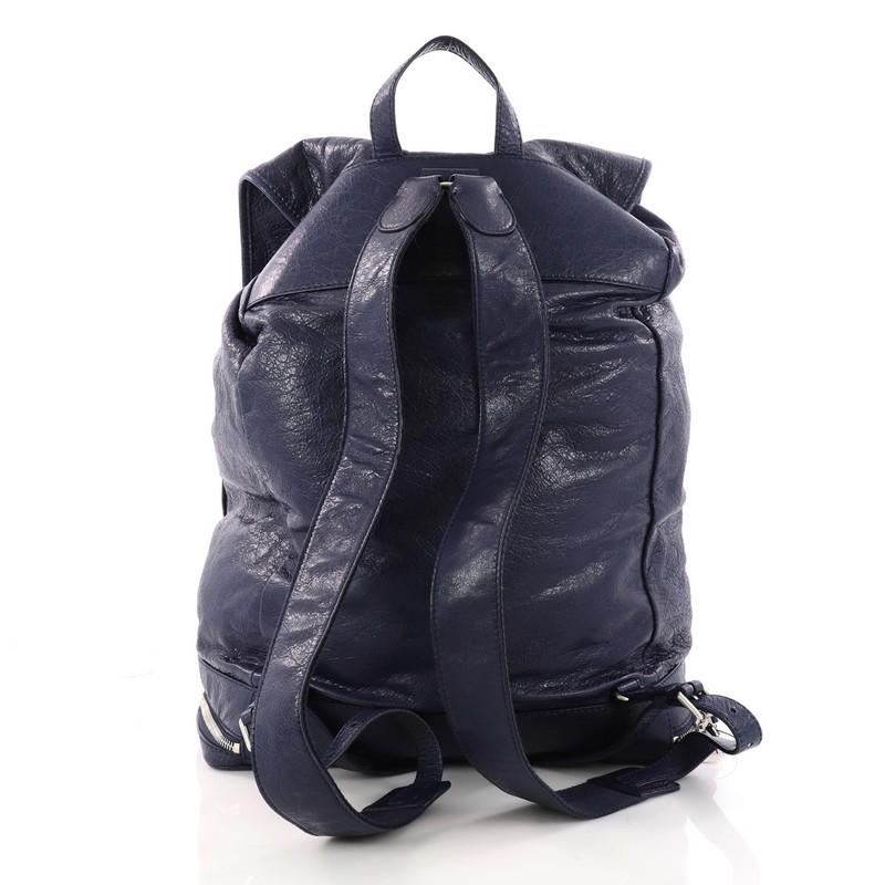 Balenciaga Expandable Traveller Buckle Backpack Leather In Excellent Condition In NY, NY