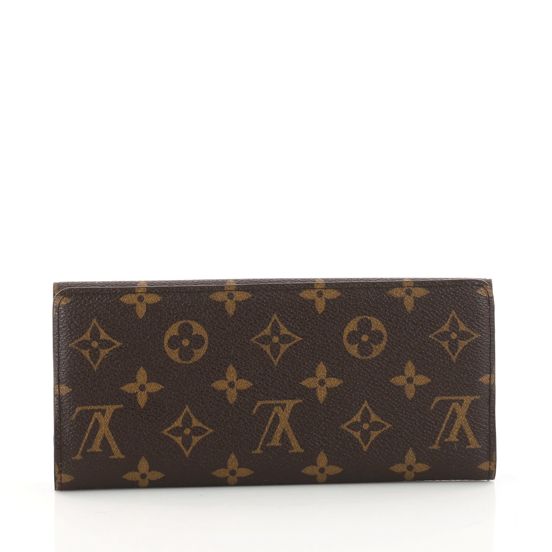 Louis Vuitton Louise Wallet Monogram Canvas In Excellent Condition In NY, NY