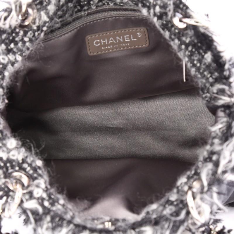 Black Chanel Funny Tweed Bon Bon Tote Lambskin Small