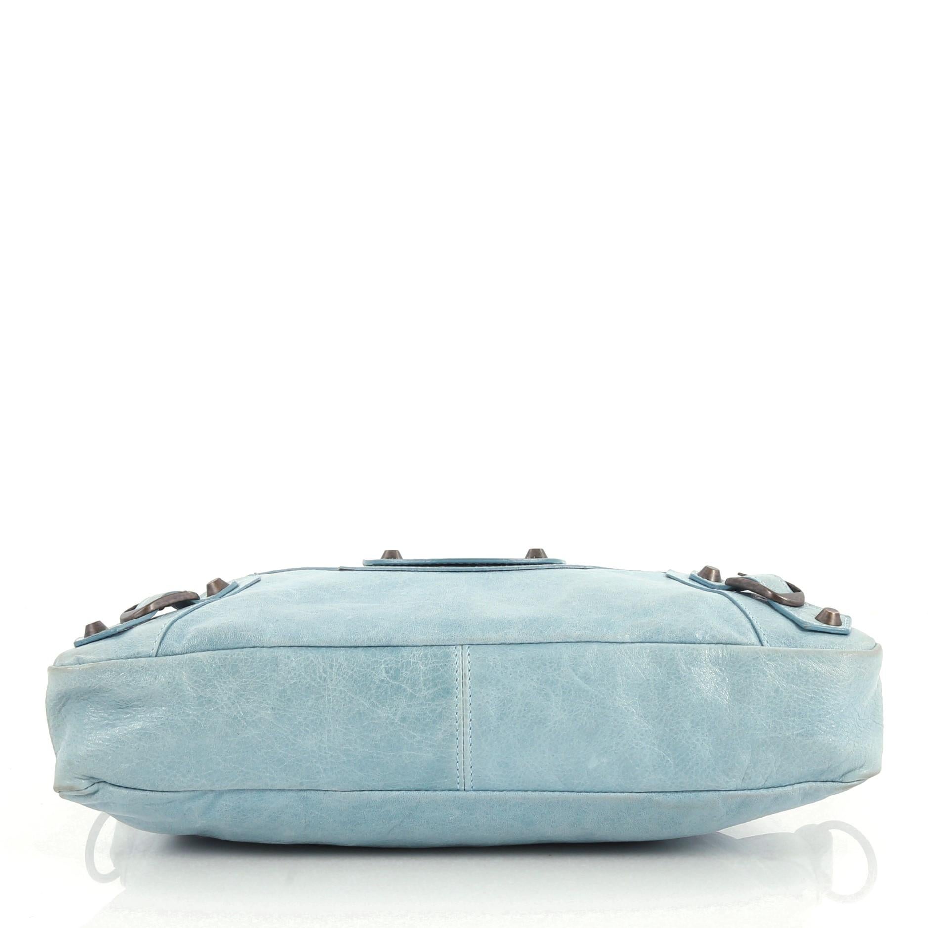 Balenciaga First Classic Studs Handbag Leather In Fair Condition In NY, NY