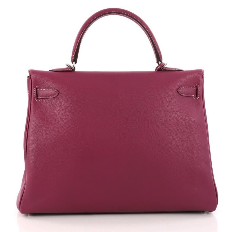 Hermes Candy Kelly Handbag Epsom 35 In Good Condition In NY, NY