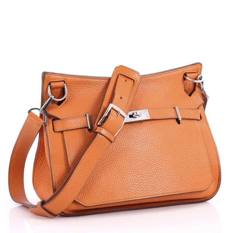 Orange Hermes Eclat Jypsiere Handbag Clemence 28