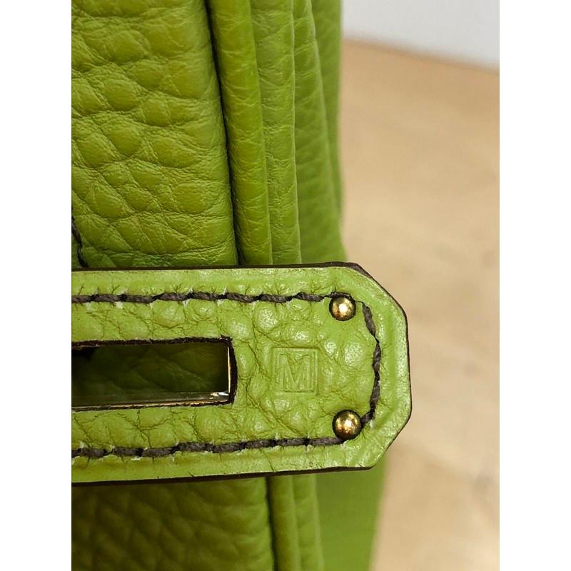Hermes Birkin Handbag Vert Anis Togo with Gold Hardware 35 3