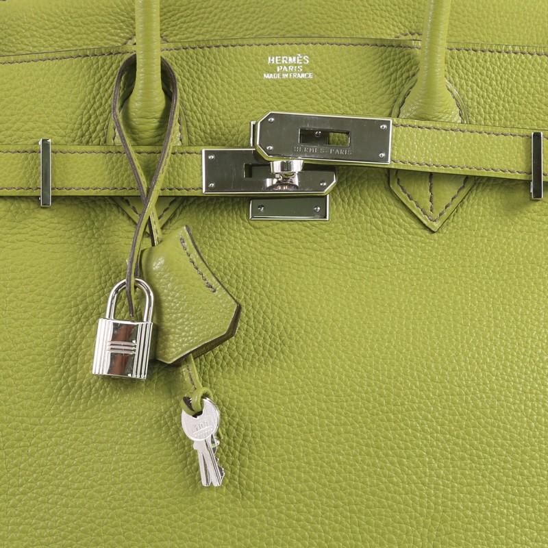 Hermes Birkin Handbag Vert Anis Togo with Palladium Hardware 30 1