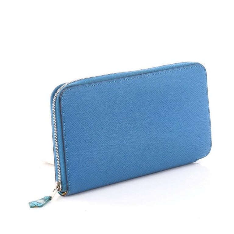 Hermes Azap Zip Around Wallet Silk'in Epsom Long at 1stDibs