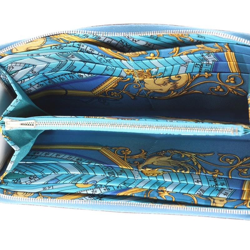 Hermes Azap Zip Around Wallet Silk'in Epsom Long 2