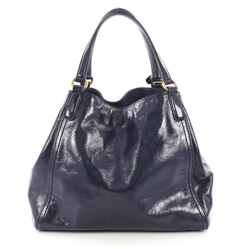 Gucci  Soho Shoulder Bag Patent Medium In Good Condition In NY, NY