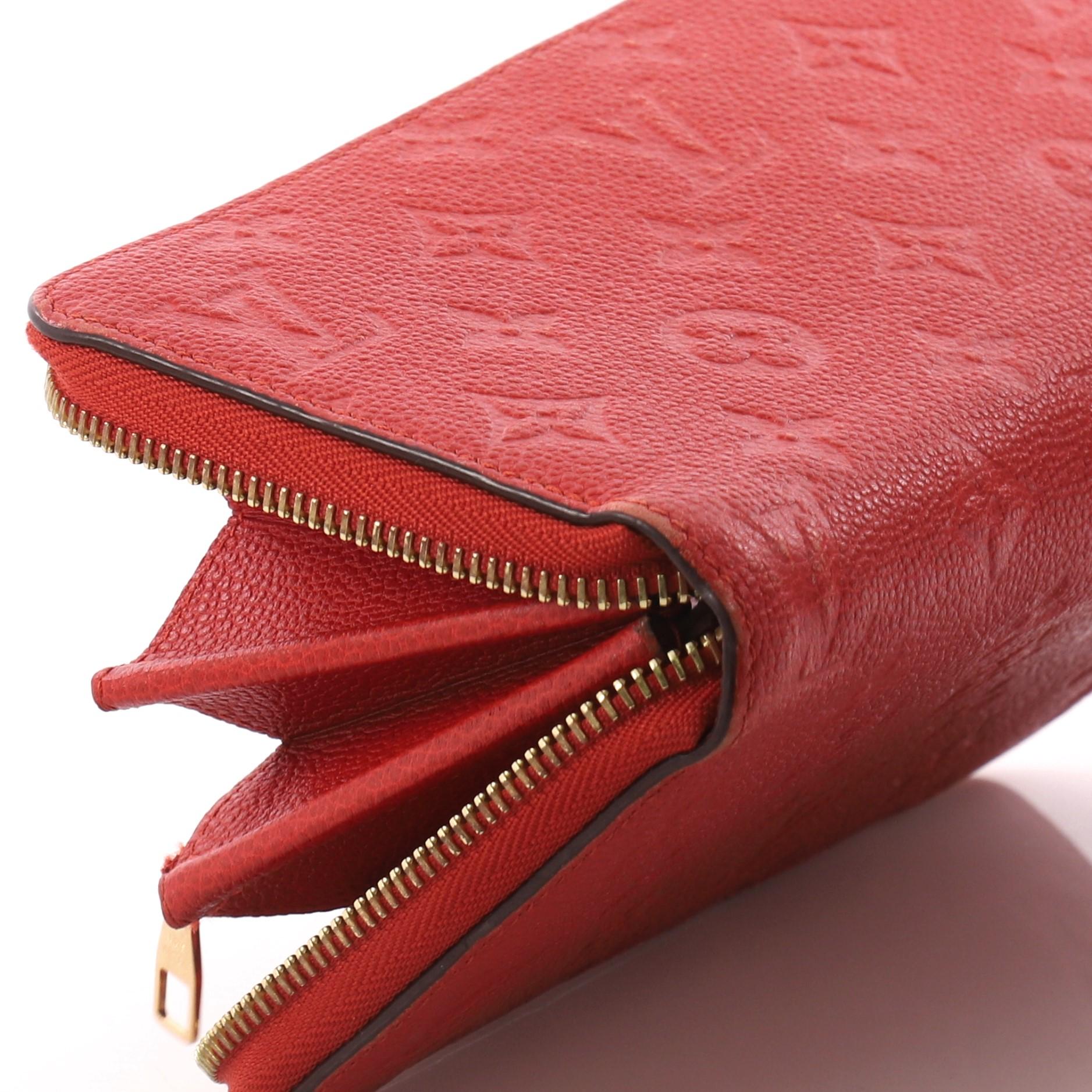 Women's Louis Vuitton Zippy Wallet Monogram Empreinte Leather i