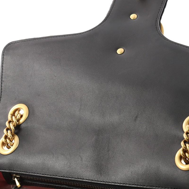 Gucci GG Marmont Flap Bag Embroidered Matelasse Velvet Medium 4