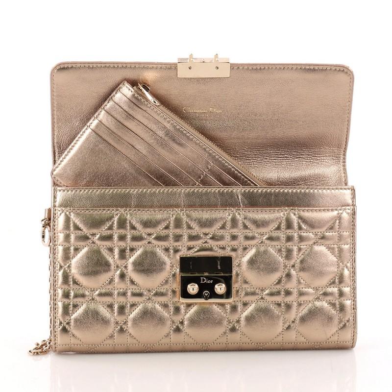 Women's or Men's Christian Dior Miss Dior Rendez Vous Wallet On Chain Cannage Quilt Lambskin Larg