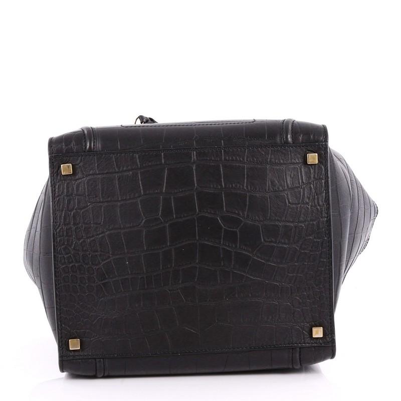 Women's or Men's Celine Phantom Handbag Crocodile Embossed Leather Medium