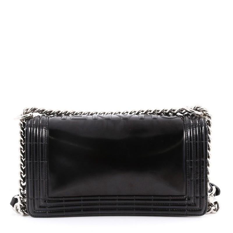 Chanel Reverso Boy Flap Bag Glazed Iridescent Calfskin Old Medium In Good Condition In NY, NY