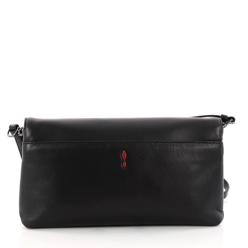 Christian Louboutin Rougissime Crossbody Bag Leather Large In Good Condition In NY, NY