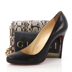 Gucci Broadway Bee Shoulder Bag Embellished Python Mini