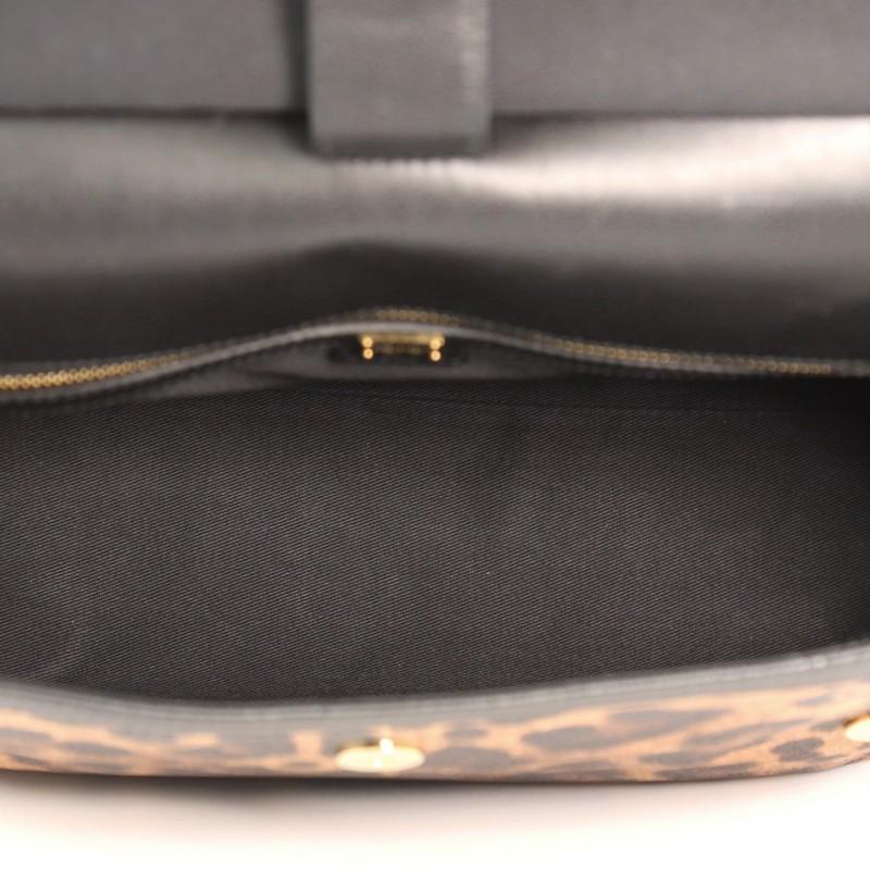 Dolce & Gabbana Miss Sicily Handbag Leopard Print Leather Large 1