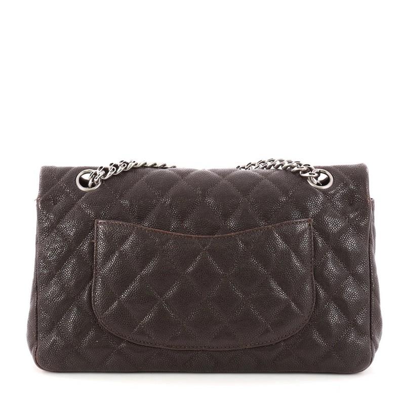 Chanel Reissue 2.55 Handbag Quilted Caviar 225 In Good Condition In NY, NY