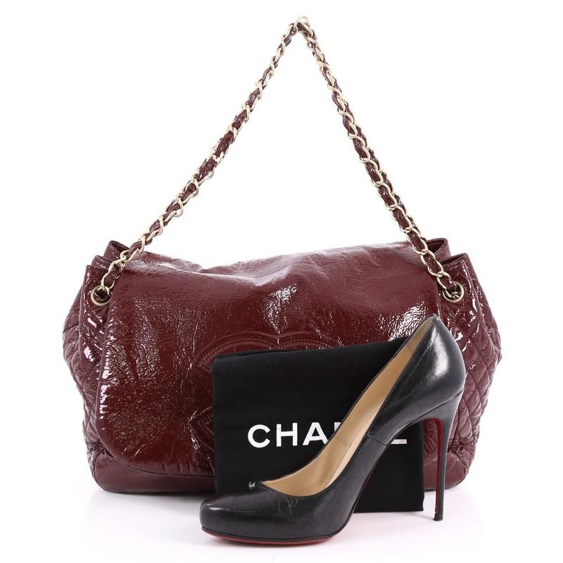 Chanel Rock and Chain Flap Bag Patent Vinyl Large at 1stDibs chanel rock and chain bag