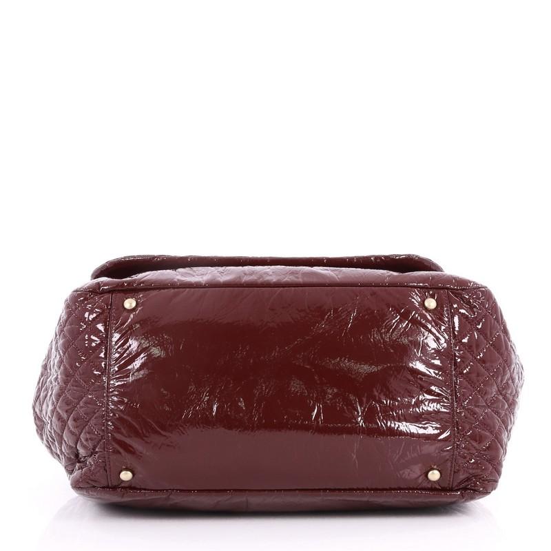 Chanel Rock and Chain Flap Bag Patent Vinyl Large In Good Condition In NY, NY