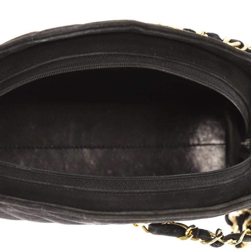 Chanel Vintage Quilted Suede Small Dome Chain Bag  1