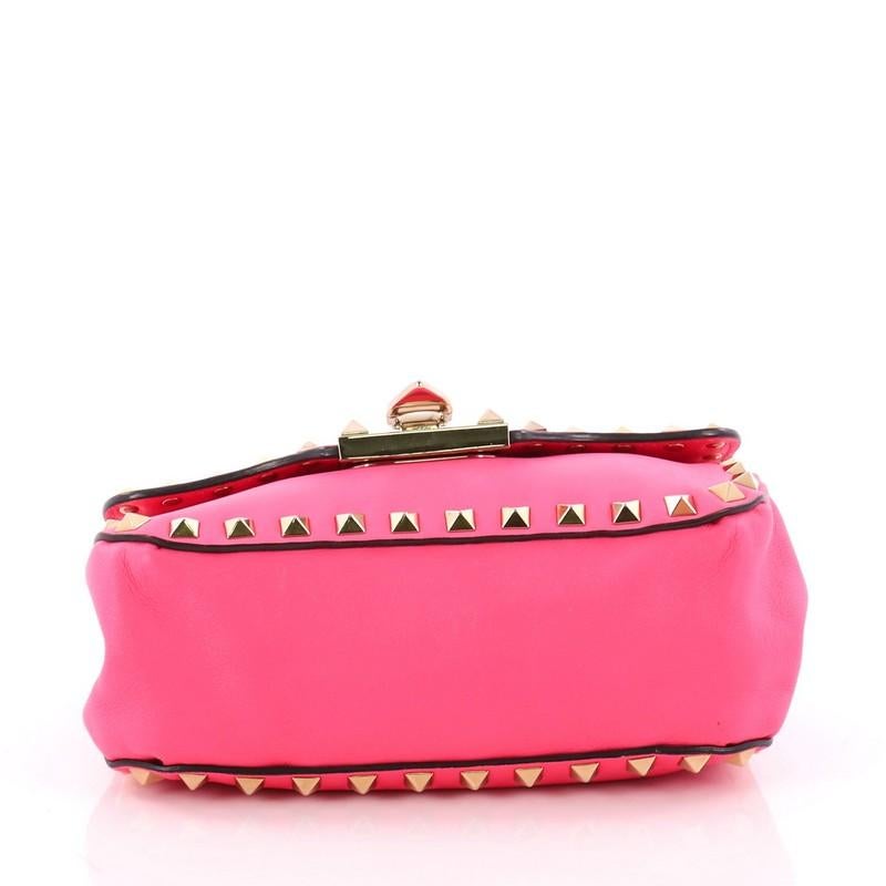 Women's or Men's Valentino Rockstud Flip Lock Flap Bag Leather Mini