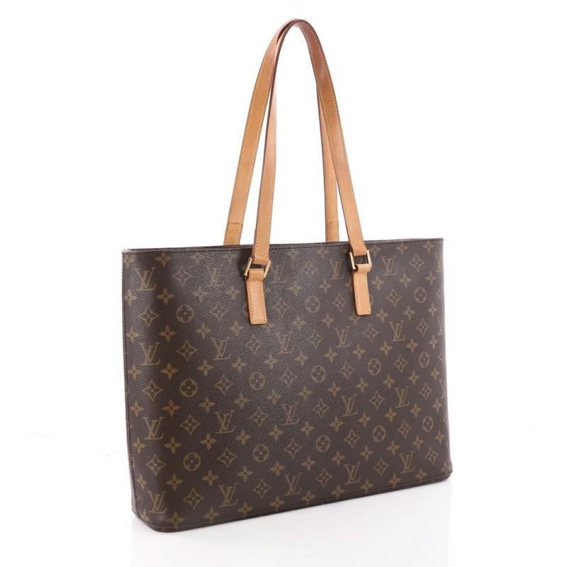 Black Louis Vuitton Luco Handbag Monogram Canvas