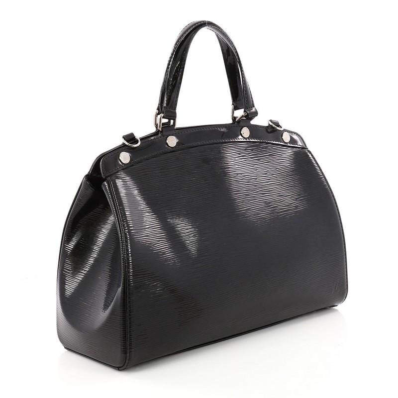 Black Louis Vuitton Brea Handbag Electric Epi Leather MM