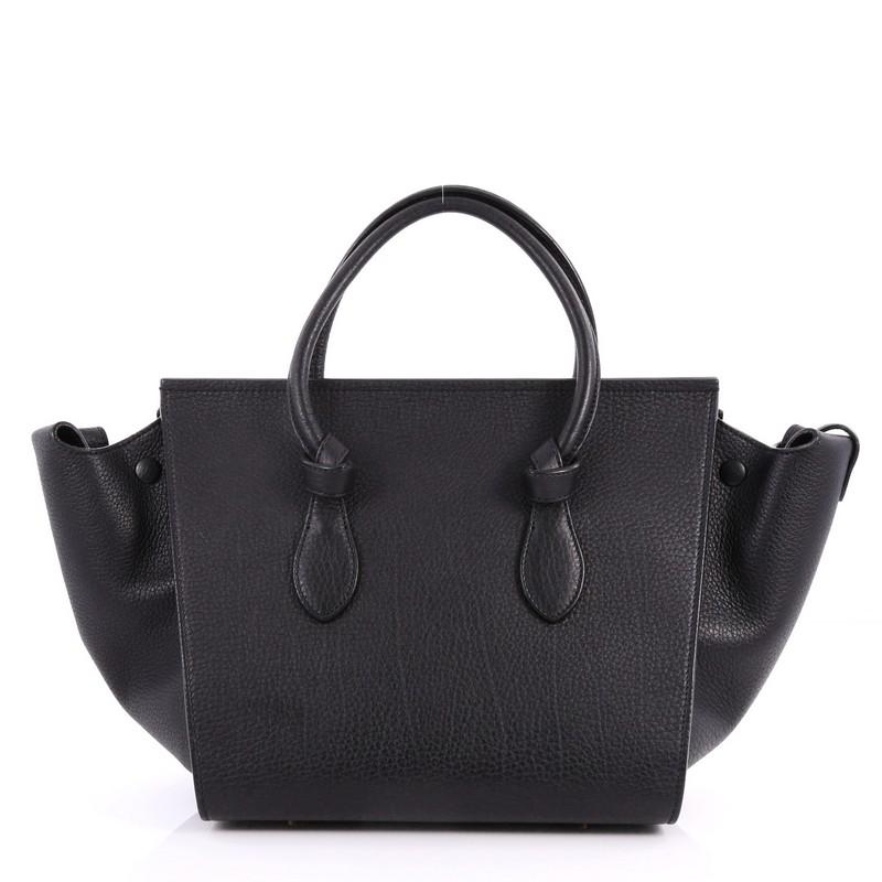 Celine Tie Knot Tote Grainy Leather Small In Good Condition In NY, NY