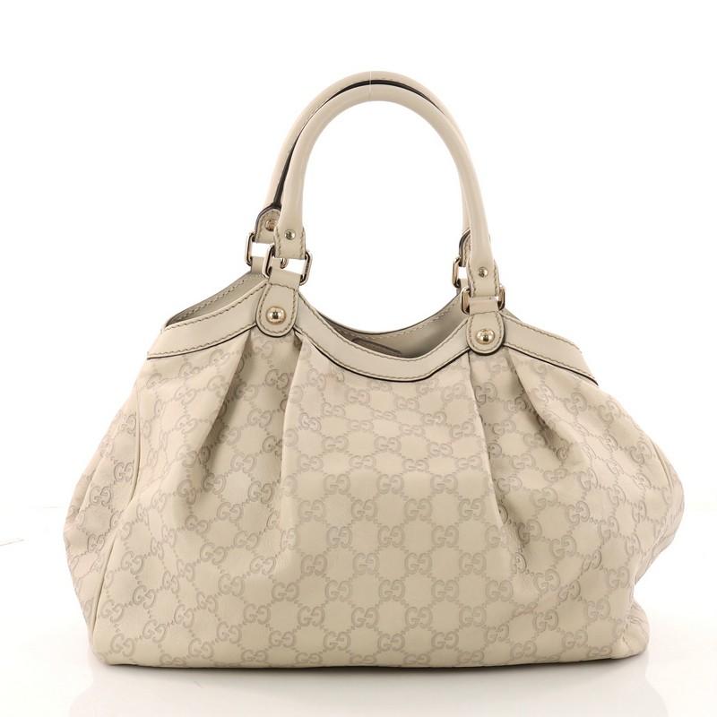 Gucci Sukey Tote Guccissima Leather Medium In Good Condition In NY, NY