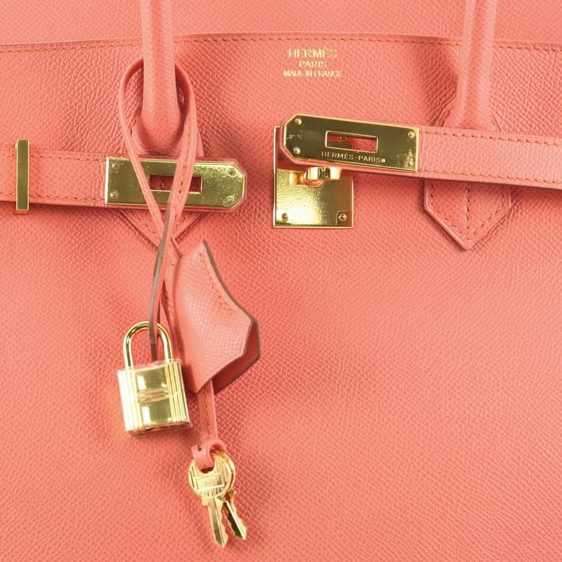 Hermes Birkin Handbag Flamingo Epsom with Gold Hardware 35 1