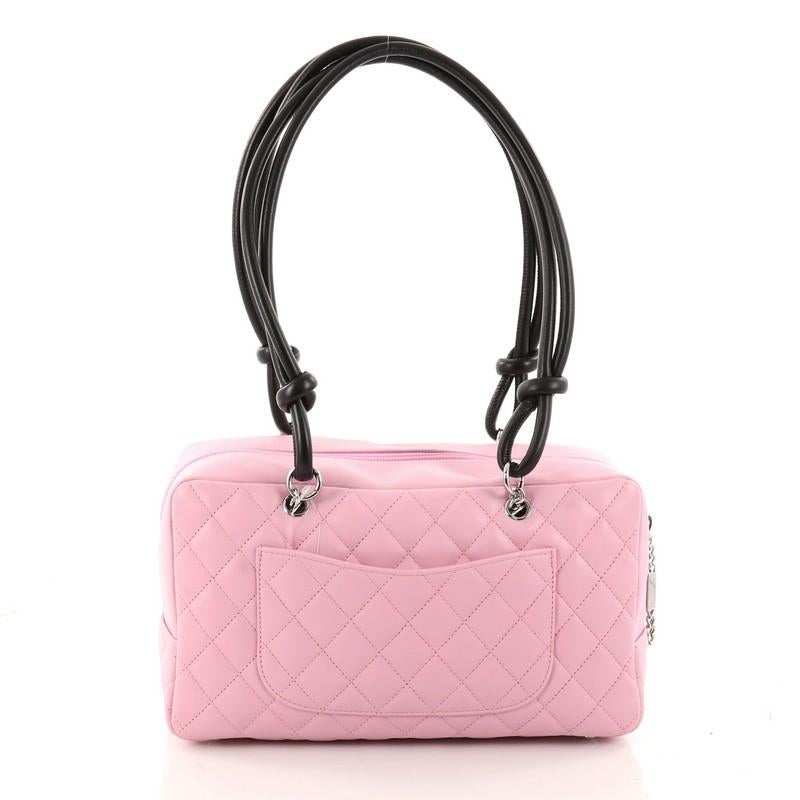 Chanel Cambon Bowler Bag Quilted Leather Medium In Good Condition In NY, NY