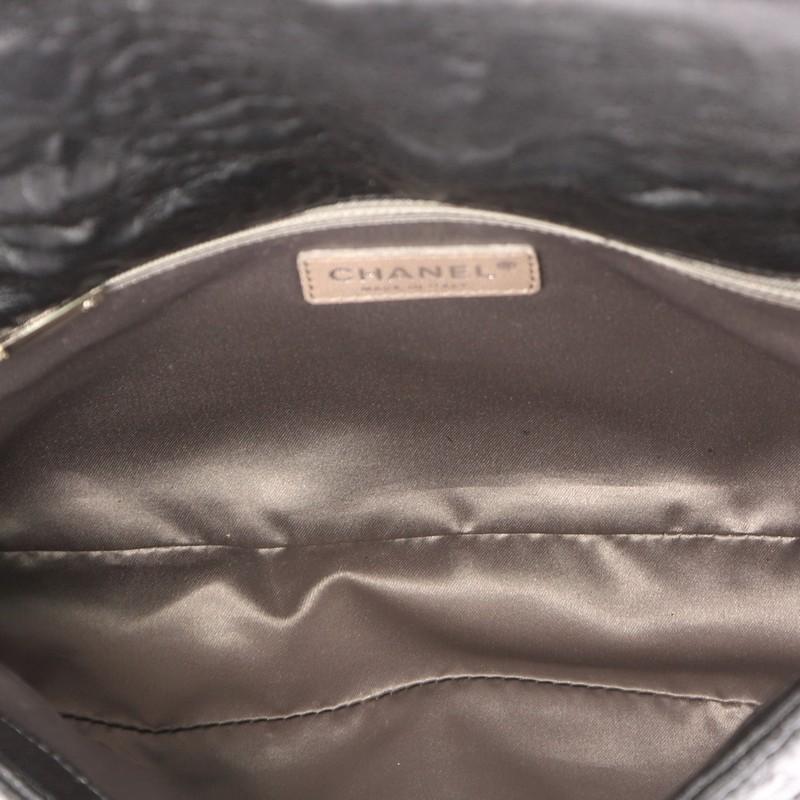 Chanel Le Marais Ligne Flap Bag Quilted Coated Canvas Medium In Good Condition In NY, NY