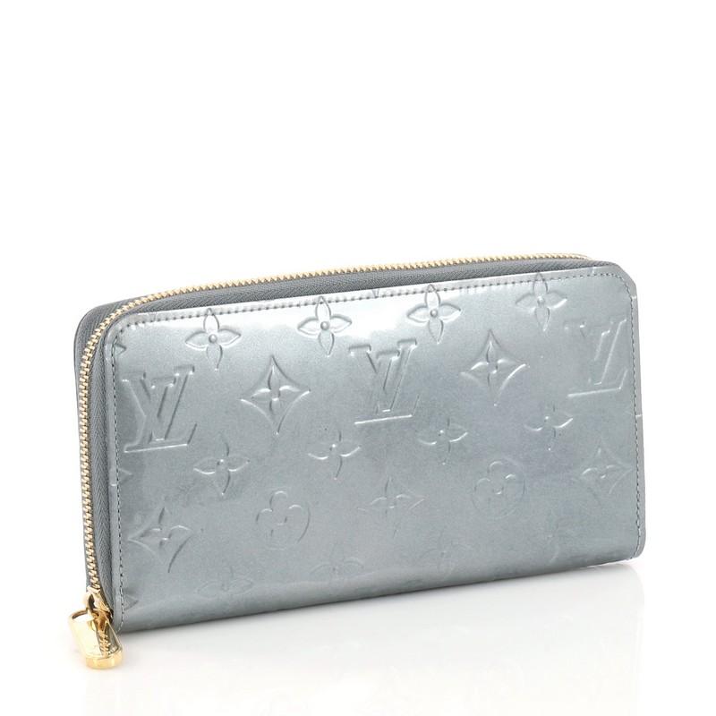 Gray Louis Vuitton Zippy Wallet Monogram Vernis