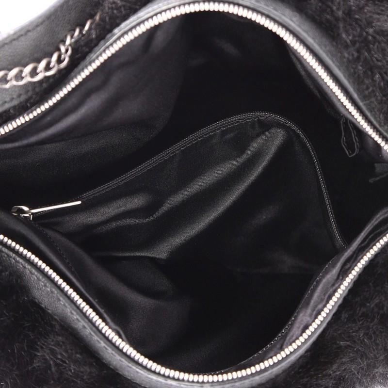 Chanel Outdoor Ligne Hobo Fur with Leather Medium 1