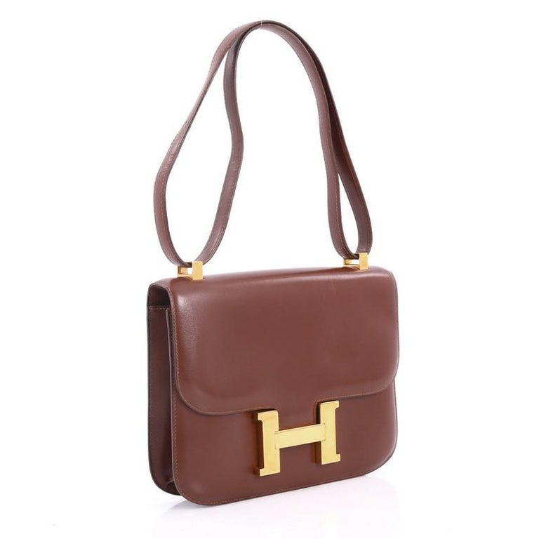 Hermes Constance Handbag Box Calf 23 For At 1stdibs Hermes Constance Handbag Box Calf 23 In Good Condition For New York Ny
