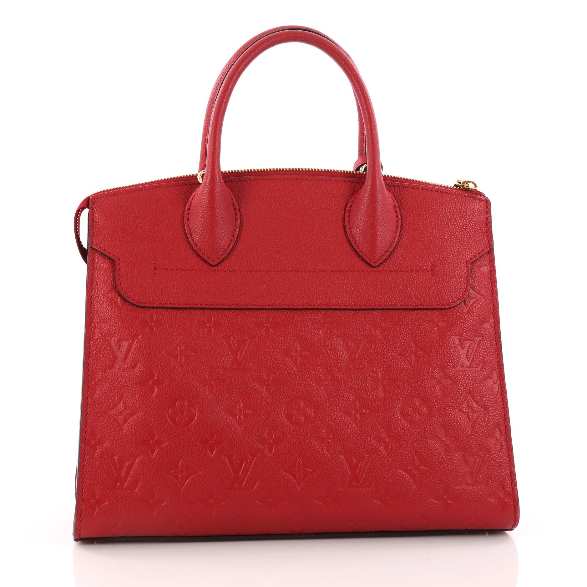 Louis Vuitton Pont Neuf Handbag Monogram Empreinte Leather MM In Good Condition In NY, NY