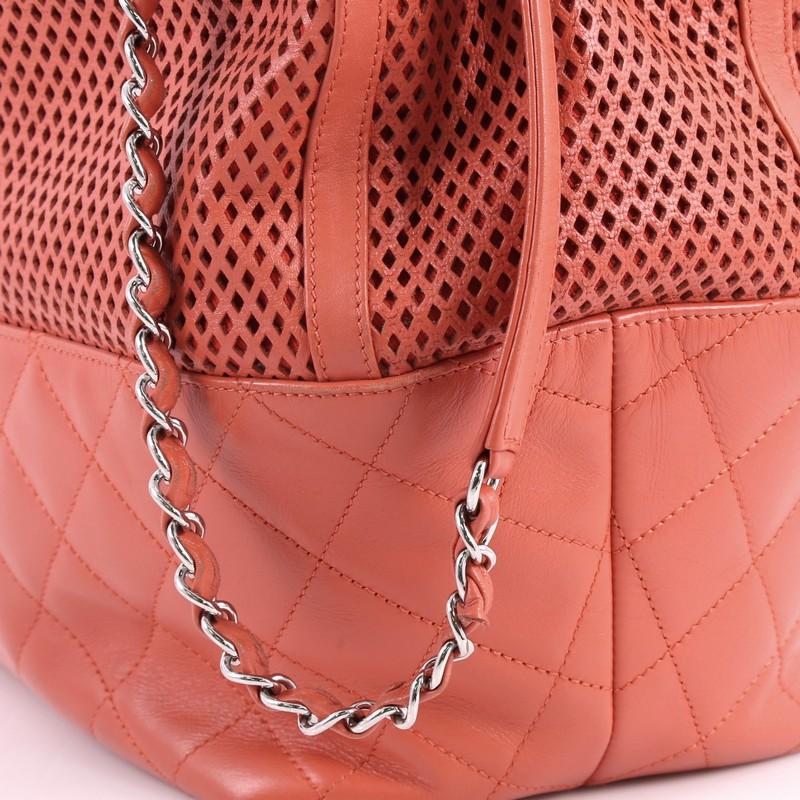 Chanel Up In The Air Tote Perforated Leather North South 2