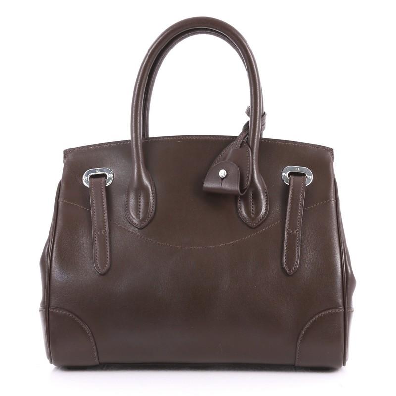 Black Ralph Lauren Collection Soft Ricky Handbag Leather 27